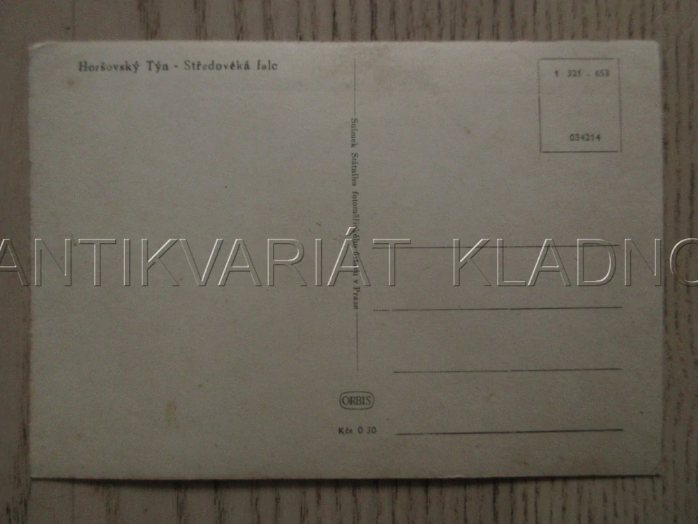 HORŠOVSKÝ TÝN, STŘEDOVĚKÁ FALC, OKRES DOMAŽLICE, POHLEDNICE 1068