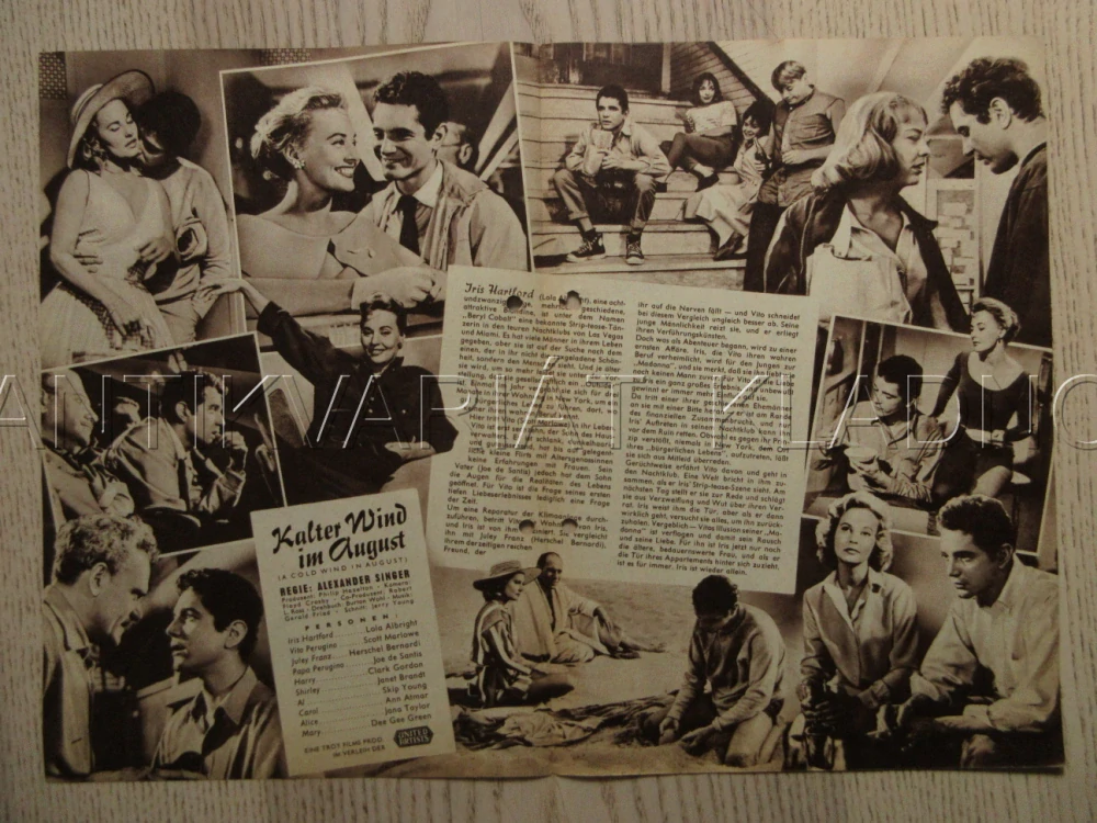 A COLD WIND IN AUGUST, L. ALBRIGHT, S. MARLOWE, H. BERNARDI, BIO PROGRAM Č. 5818
