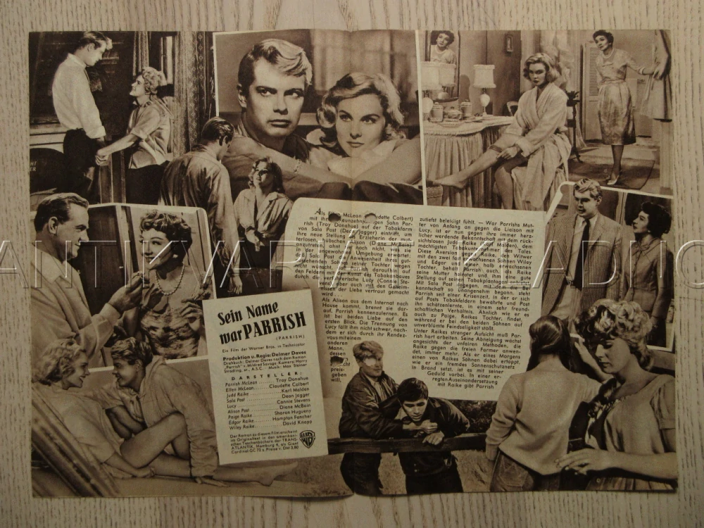 PARRISH, T. DONAHUE, C. COLBERT, K. MALDEN, BIO PROGRAM Č. 5836