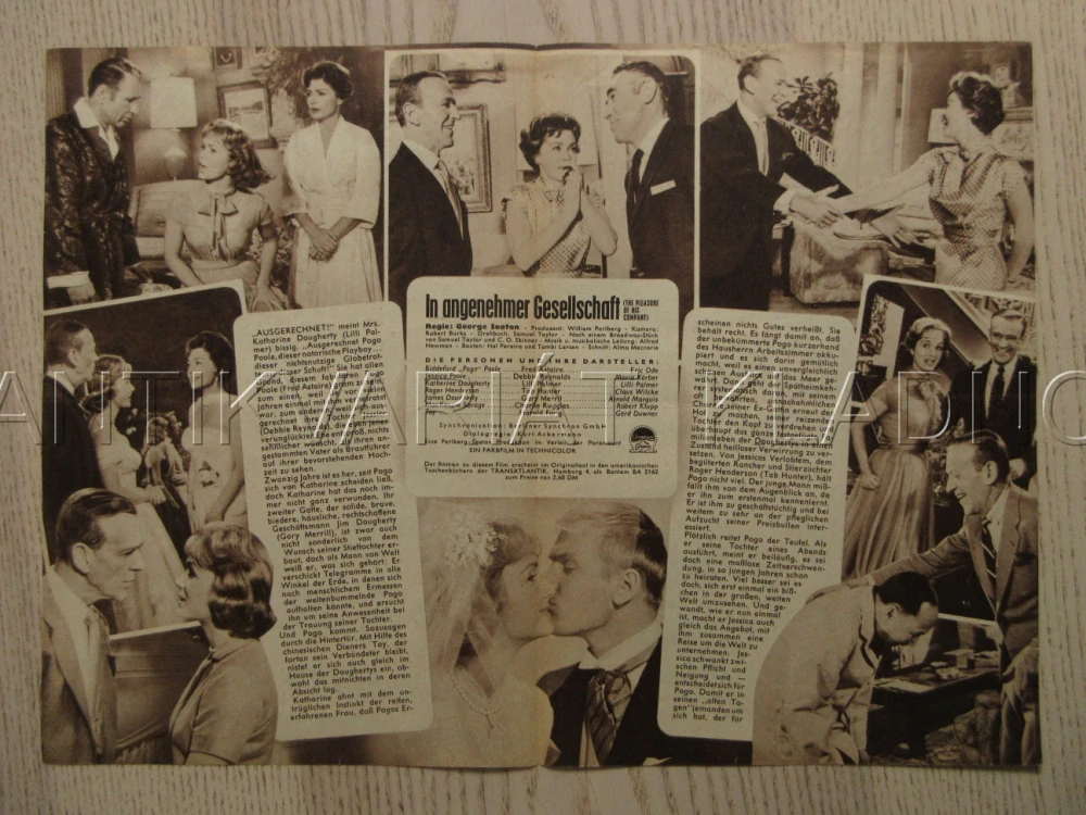 THE PLEASURE OF HIS COMPANY, F. ASTAIRE, D. REYNOLDS, L. PALMER, BIO PROGRAM Č. 5898