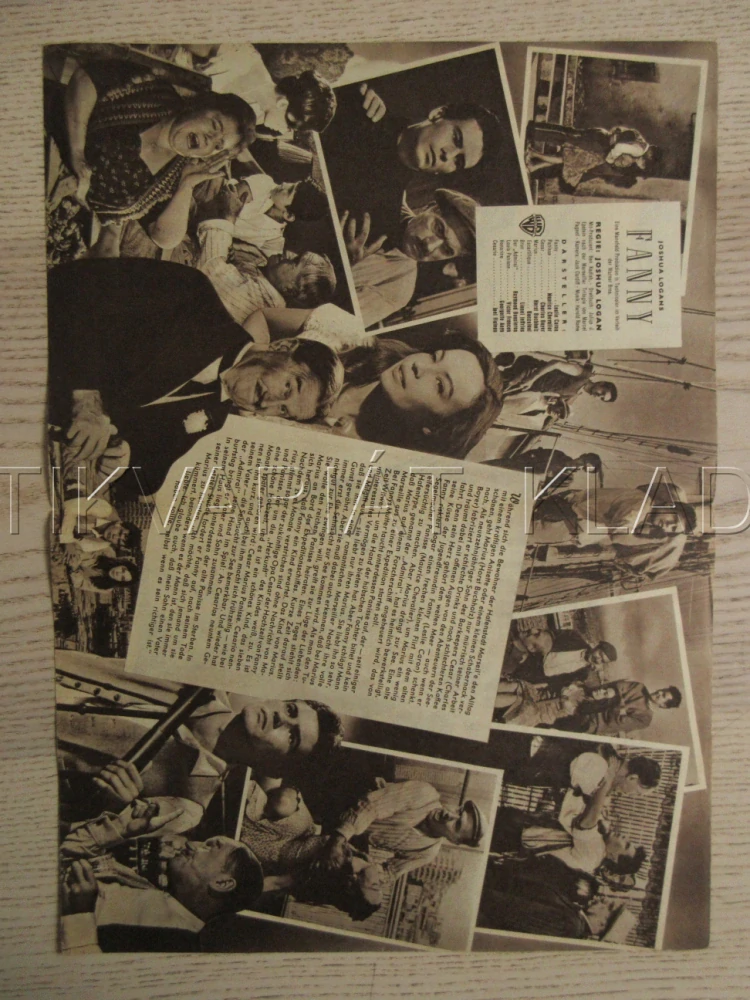 FANNY, L. CARON, M. CHEVALIER, H. BUCHHOLZ, BIO PROGRAM Č. 5968