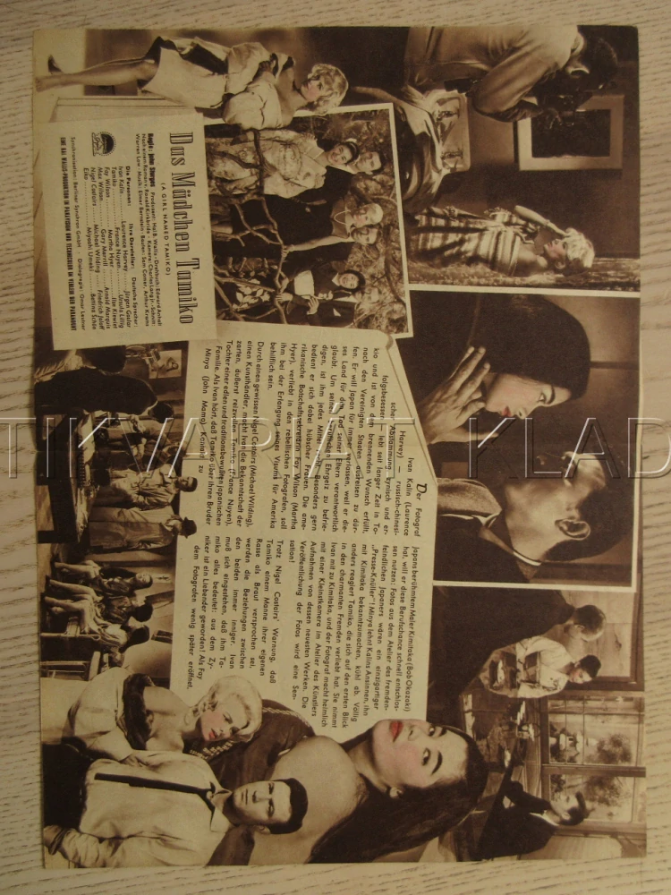 A GIRL NAMED TAMIKO, L. HARVEY, F. NUYEN, M. HYER, BIO PROGRAM Č. 6383