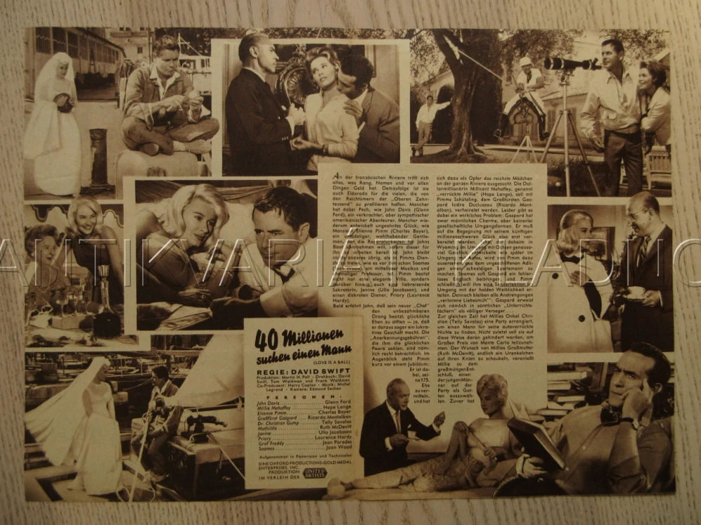 LOVE IS A BALL, G. FORD, H. LANGE, CH. BOYER, BIO PROGRAM Č. 6467