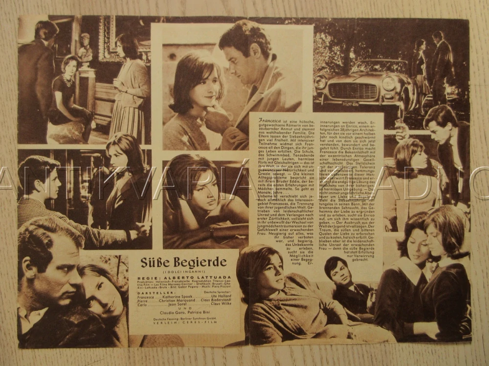 I DOLCI INGANNI, K. SPAAK, CH. MARQUAND, J. SOREL, BIO PROGRAM Č. 6530