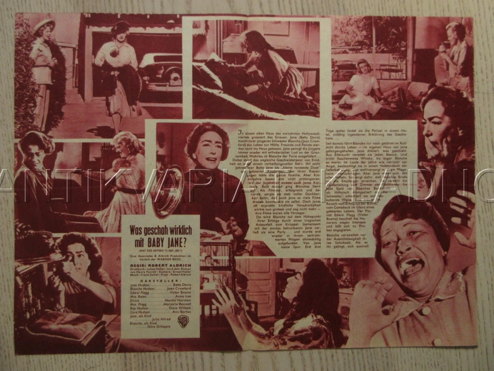 CO SE VLASTNĚ STALO S BABY JANE?, B. DAVIS, J. CRAWFORD, V. BUONO, BIO PROGRAM Č. 6562