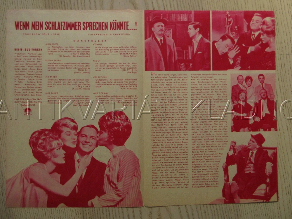 POJĎ SI ZAŘÁDIT, F. SINATRA, T. BILL, L. J. COBB, BIO PROGRAM Č. 6588