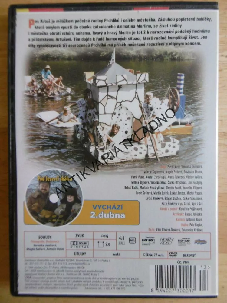 ARTUŠ, MERLIN A PRCHLÍCI, DVD FILM