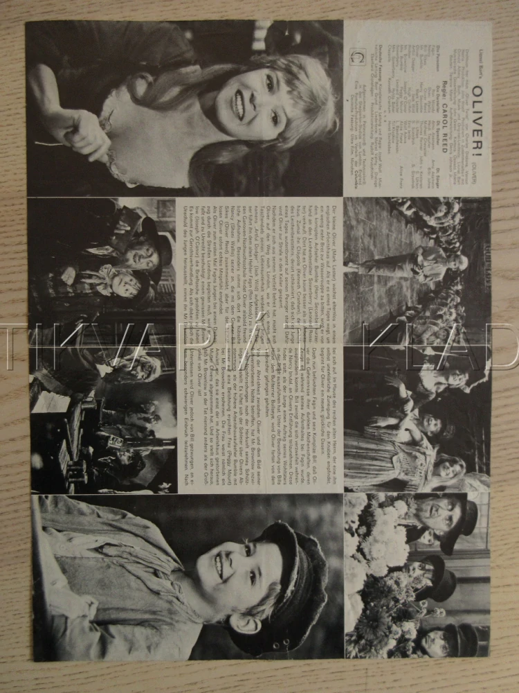 OLIVER!, R. MOODY, H. GRIFFITH, M. LESTER, BIO PROGRAM Č. 8038