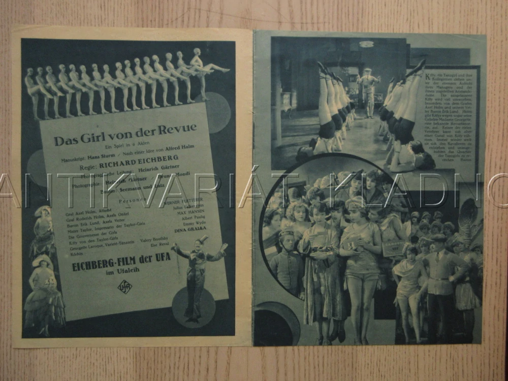 DAS GIRL VON DER REVUE, R: R. EICHBERG, W. FUETTERER, M. HANSEN, FILM KURIER Č. 836