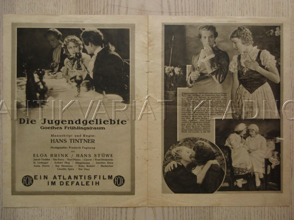 DIE JUGENDGELIEBTE, R: H. TINTNER, J. TIEDTKE, I. PERRY, FILM KURIER Č. 1335