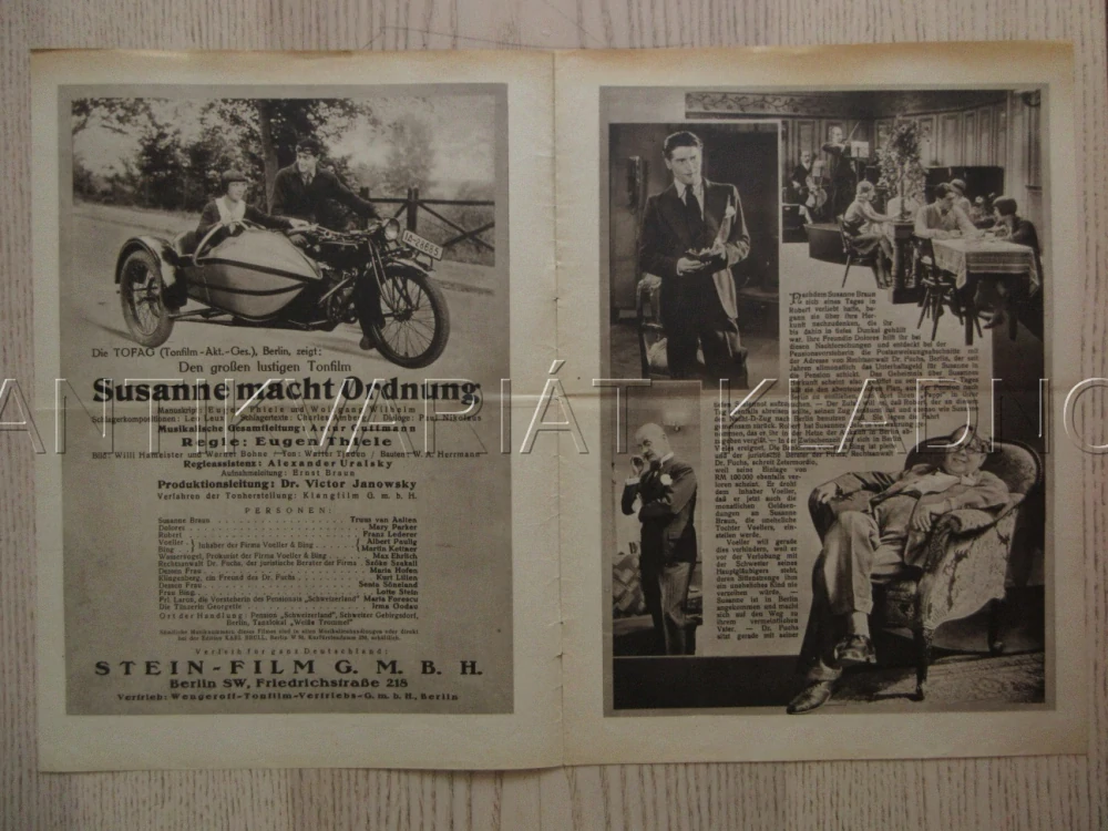 ZUZANA DĚLÁ POŘÁDEK, R: E. THIELE, T. VAN AALTEN, M. PARKER, FILM KURIER Č. 1460