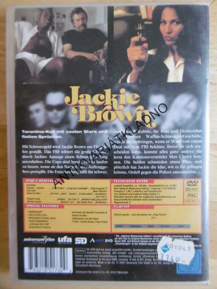 JACKIE BROWN, DVD FILM