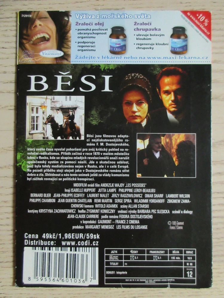 BĚSI, I. HUPPERT, J. LAMPE, DVD FILM