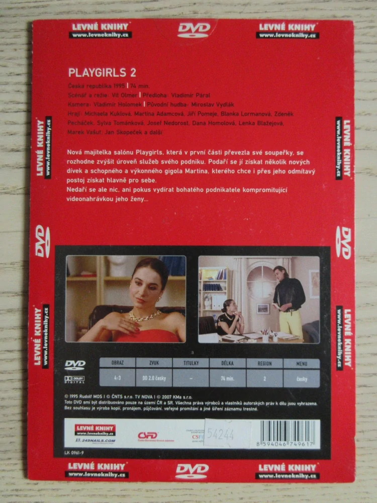 PLAYGIRLS 2, M. KUKLOVÁ, J. POMEJE, DVD FILM ČR