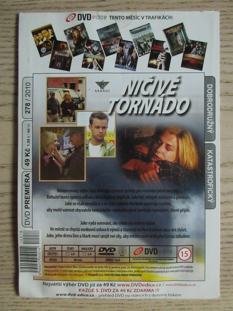 NIČIVÉ TORNÁDO, T. GILL, G. MCRANEY, DVD FILM