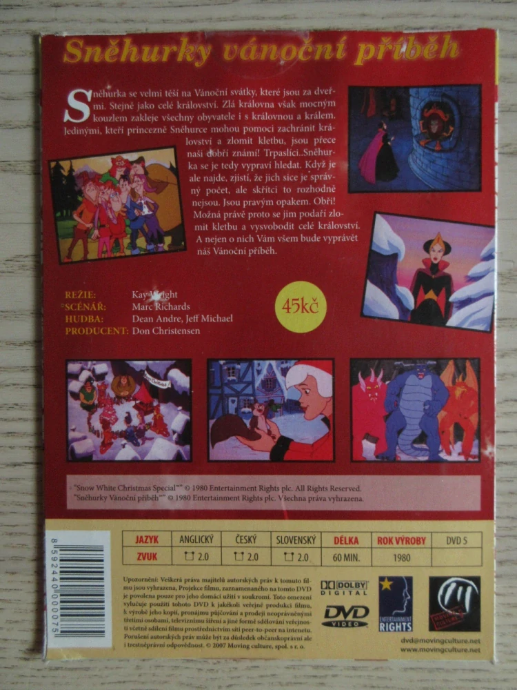 SNĚHURKY VÁNOČNÍ PŘÍBĚH, DVD FILM
