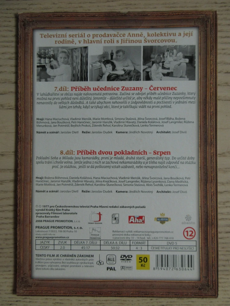 ŽENA ZA PULTEM, DÍL Č. 7-8, DVD FILM ČR