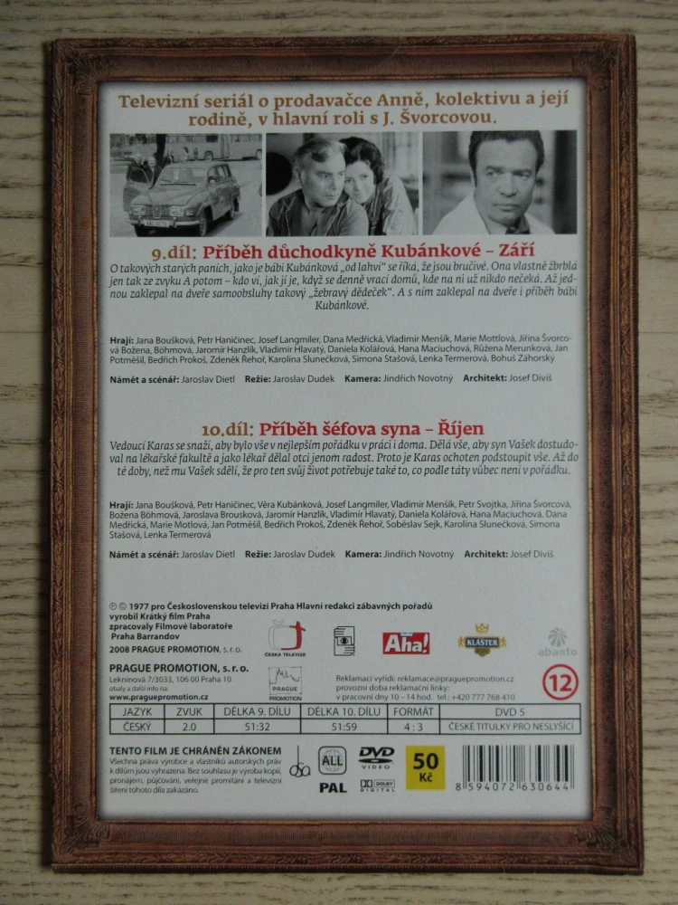 ŽENA ZA PULTEM, DÍL Č. 9-10, DVD FILM ČR