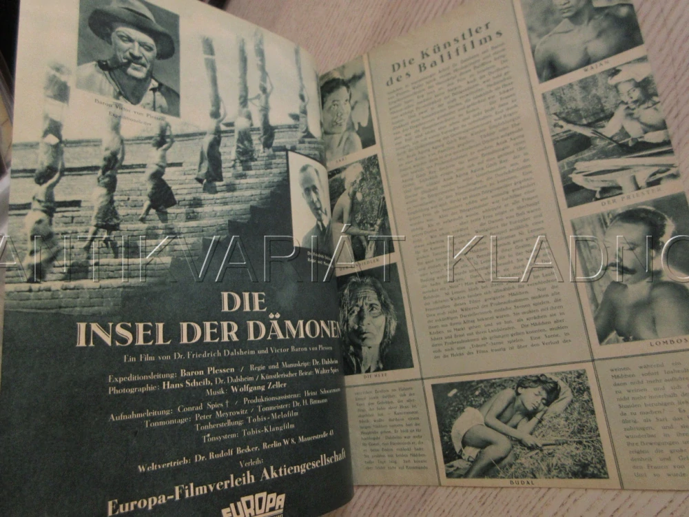 DIE INSEL DER DAMONEN, R: F. DALSHEIM, W. FRANCK, FILM KURIER Č. 1930