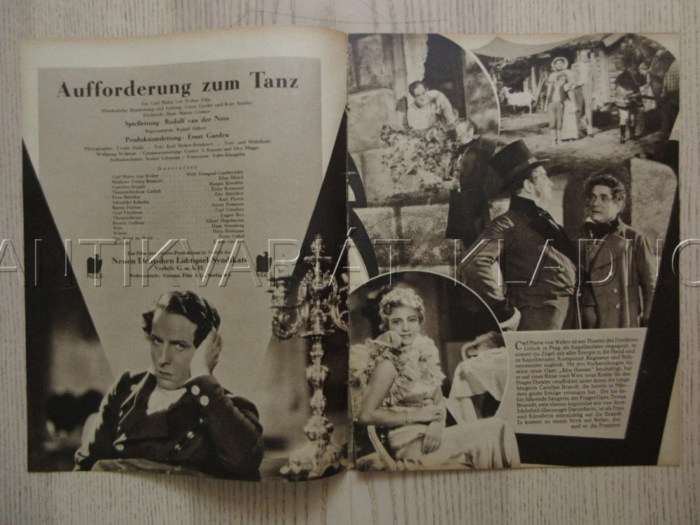 AUFFORDERUNG ZUM TANZ, R: R VAN DER NOSS, W. DOMGFRAF-FASSBAENDER, E. ILLIARD, FILM KURIER Č. 2240