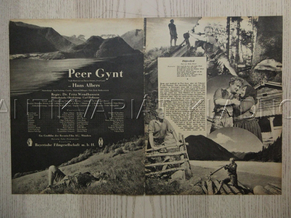 PEER GYNT, R: F. WENDHAUSEN, H. ALBERS, L. HÖFLICH, FILM KURIER Č. 2251