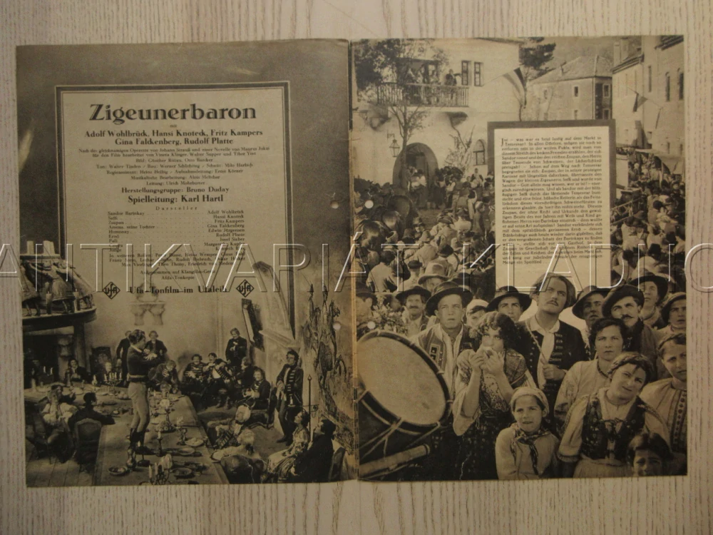 ZIGEUNERBARON, R: K. HARTL, A. WOHLBRÜCK, H. KNOTECK, FILM KURIER Č. 2306