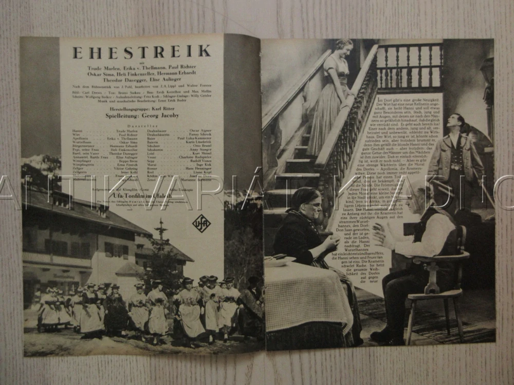 EHESTREIK, R: G. JACOBY, T. MARLEN, P. RICHTER, FILM KURIER Č. 2322
