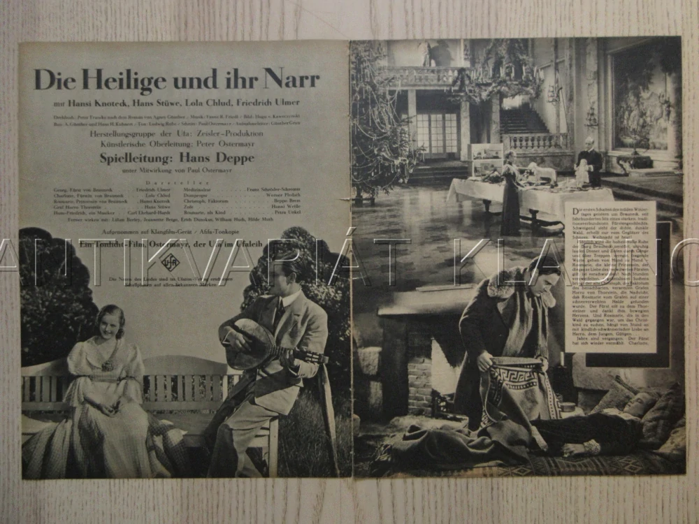 DIE HEILIGE UND IHR NARR, R: H. DEPPE, F. ULMER, H. KNOTECK, FILM KURIER Č. 2338