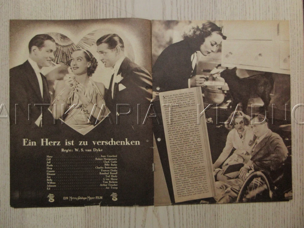 FORSAKING ALL OTHERS, R: W. S. VAN DYKE, J. CRAWFORD, R. MONTGOMERY, FILM KURIER Č. 2344