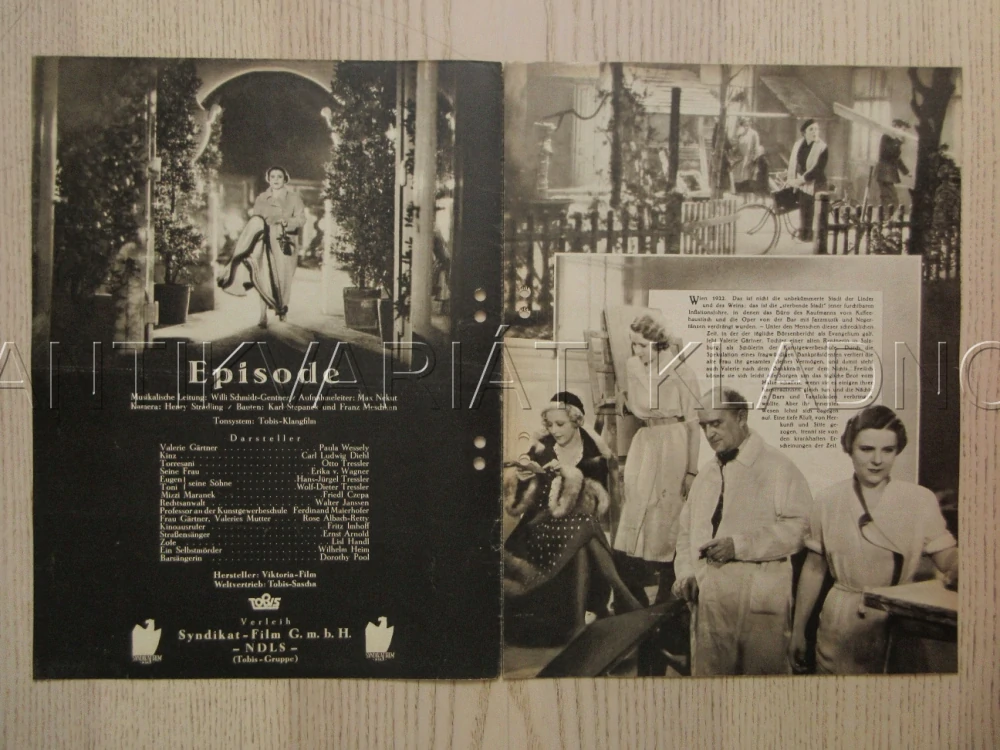 EPISODA, P. WESSELY, C. L. DIEHL, O. TRESSLER, FILM KURIER Č. 2346