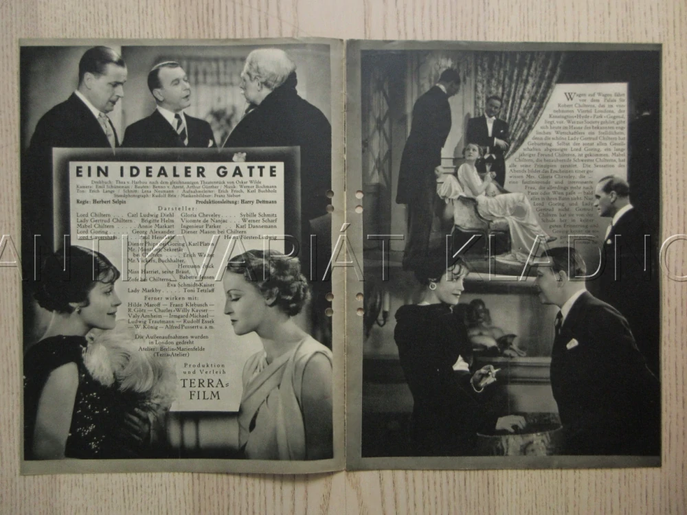 EIN IDEALER GATTE, R: H. SELPIN, S. SCHMITZ, C. L. DIEHL, FILM KURIER Č. 2355