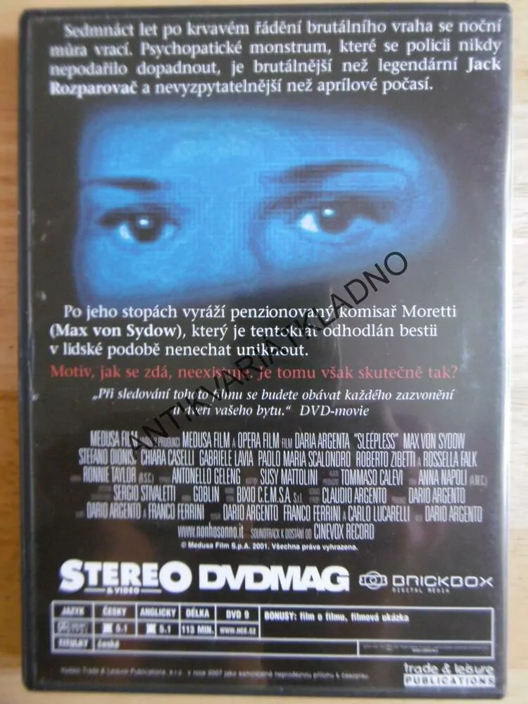 VRAH PŘICHÁZÍ V NOCI, DVD FILM 