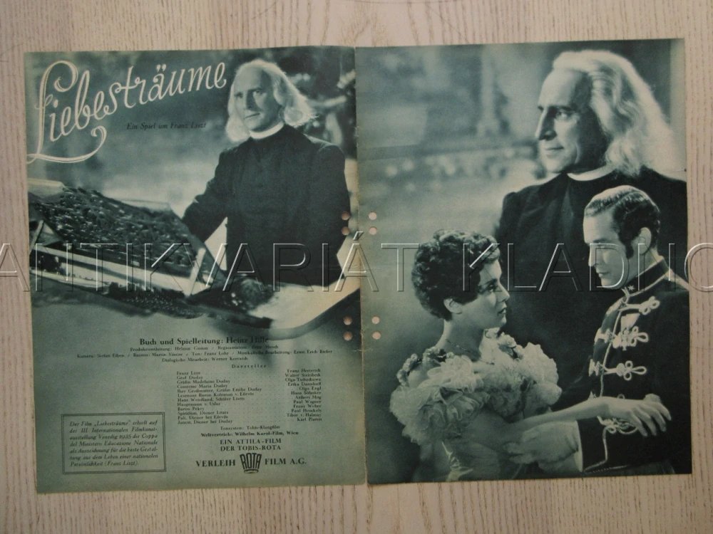 LIEBESTRÄUME, F. HERTERICH, W. STEINBECK, FILM KURIER Č. 2366