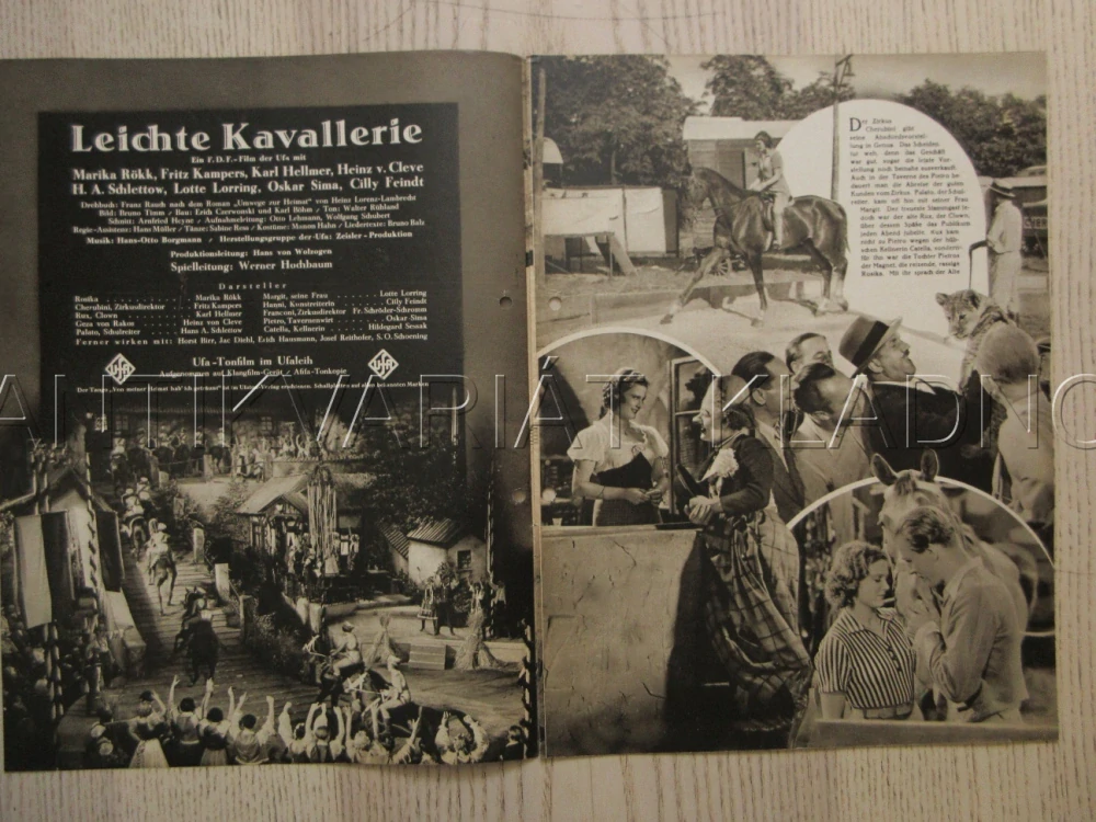 LEHKÁ KAVALERIE, R: W. HOCHBAUM, M. RÖKK, F. KAMPERS, FILM KURIER Č. 2380