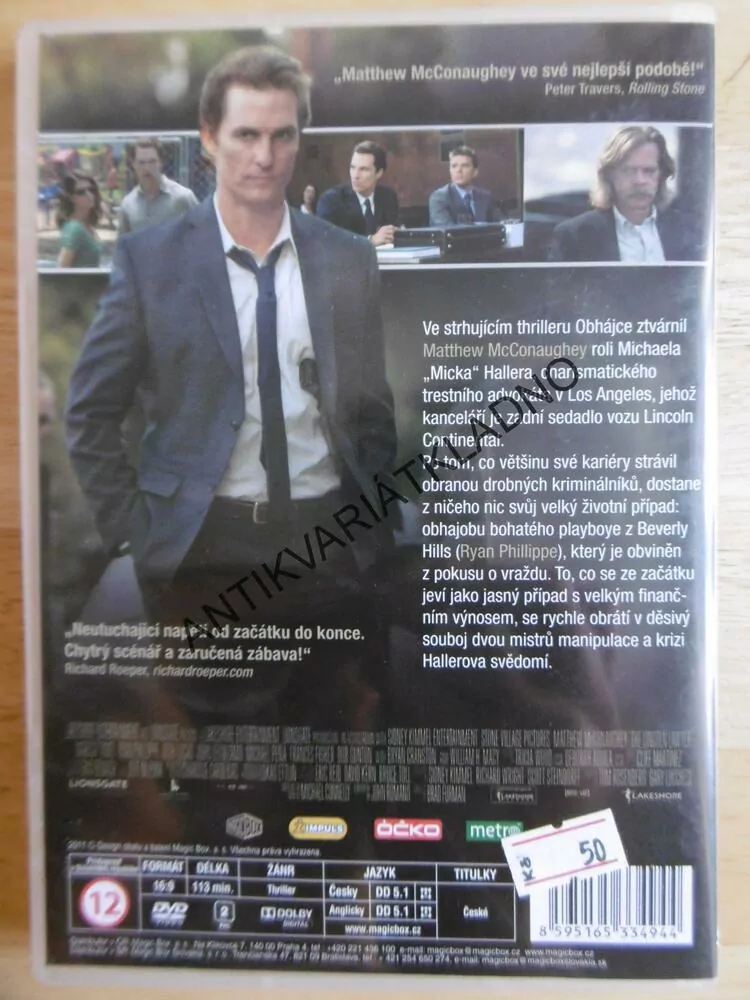 OBHÁJCE, DVD FILM 