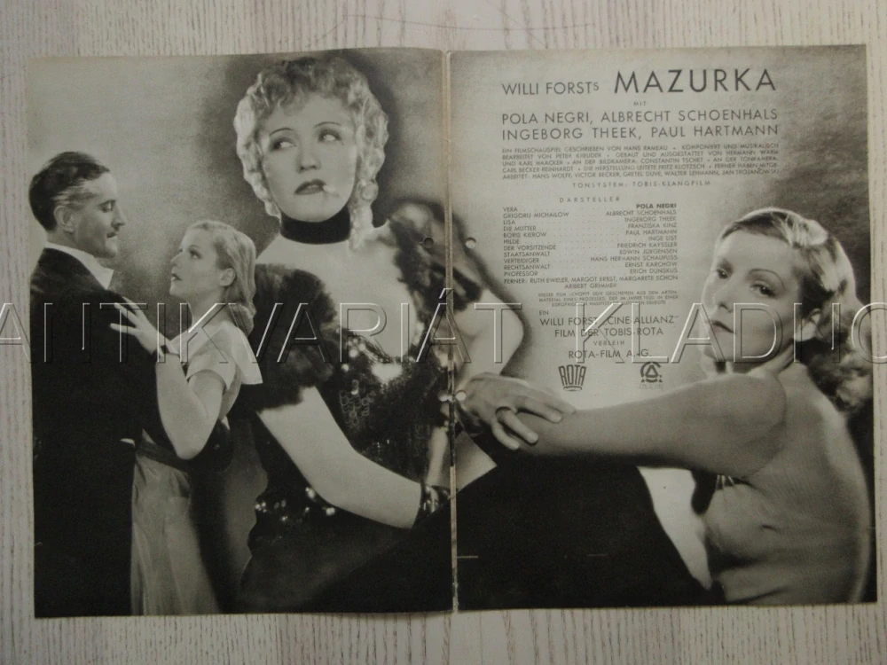 MAZURKA, R: W. FORST, P. NEGRI, A. SCHOENHALS, FILM KURIER Č. 2395