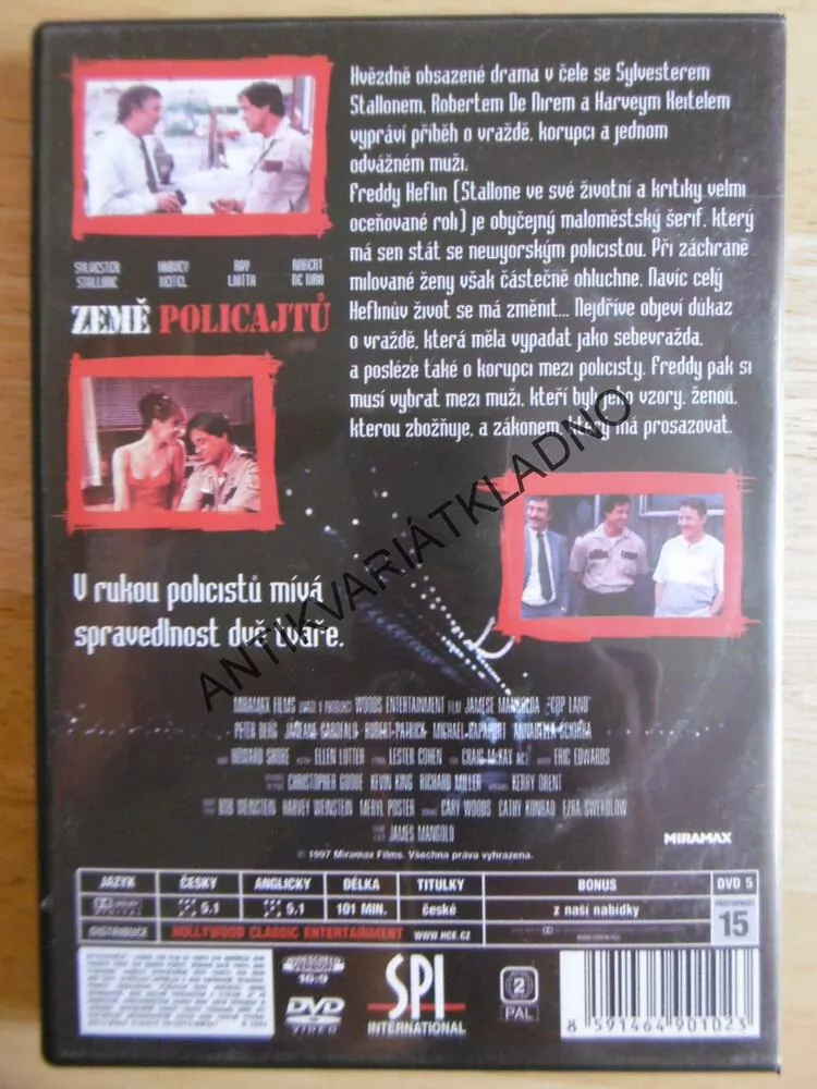 ZEMĚ POLICAJTŮ, DVD FILM 