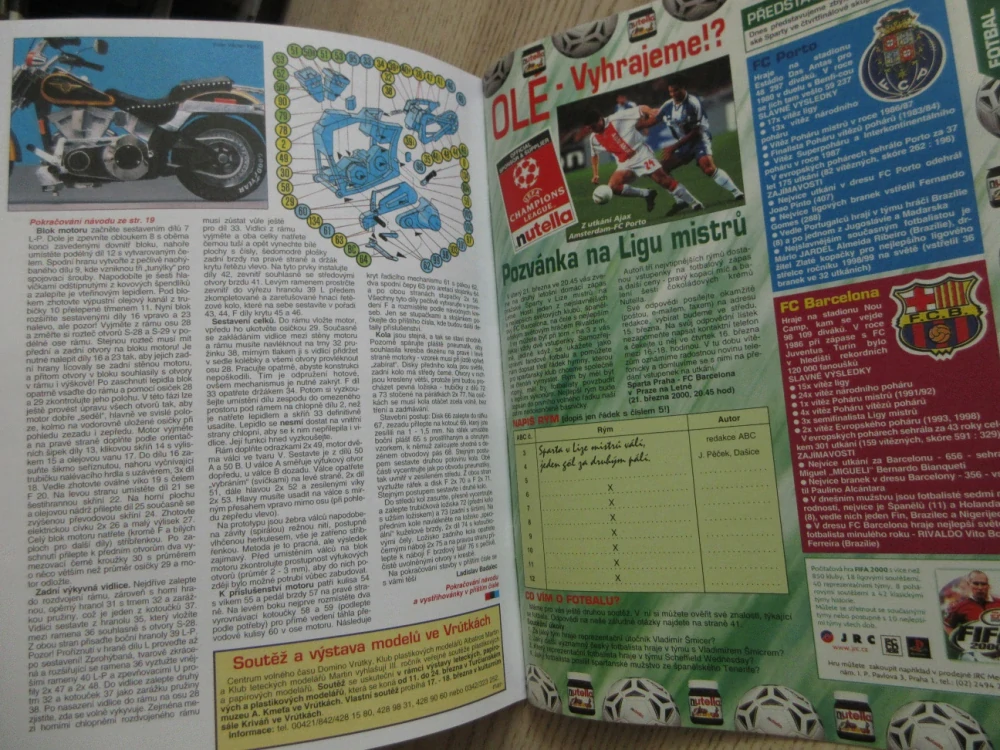 ABC, 5/2000, KOMPLETNÍ DÉČKA, MOTORKA HARLEY-DAVIDSON FAT BOY