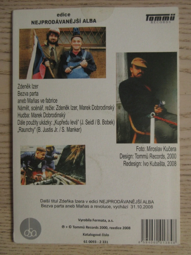 BEZVA PARTA ANEB MAŇAS VE FABRICE, ZDENĚK IZER, CD MLUVENÉ SLOVO