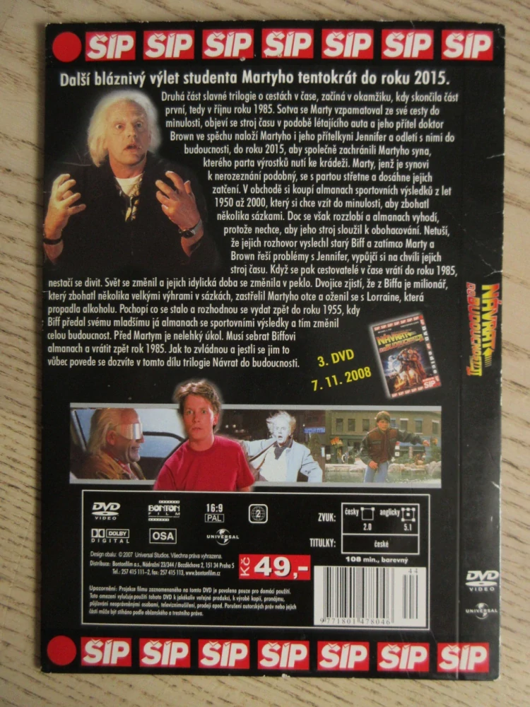 NÁVRAT DO BUDOUCNOSTI II, M. J. FOX, CH. LLOYD, DVD FILM
