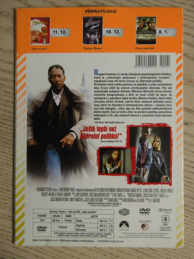 JAKO PAVOUK, M. FREEMAN, DVD FILM