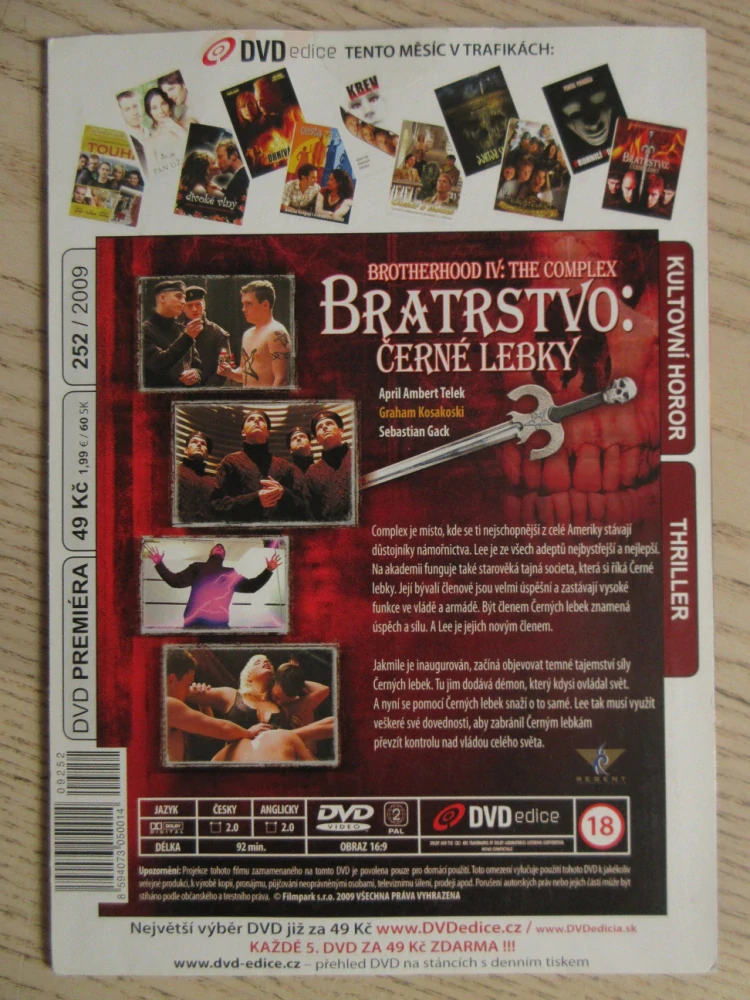 BRATRSTVO: ČERNÉ LEBKY, DVD FILM