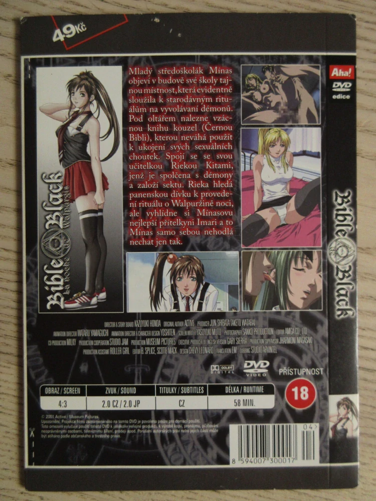 ČERNÁ BIBLE, DVD FILM