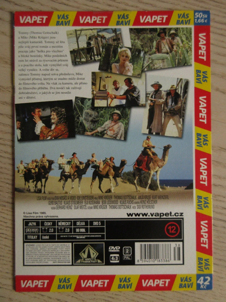 DVA NOSÁČI A VIDEO, M. KRÜGER, T. GOTTSCHALK, DVD FILM