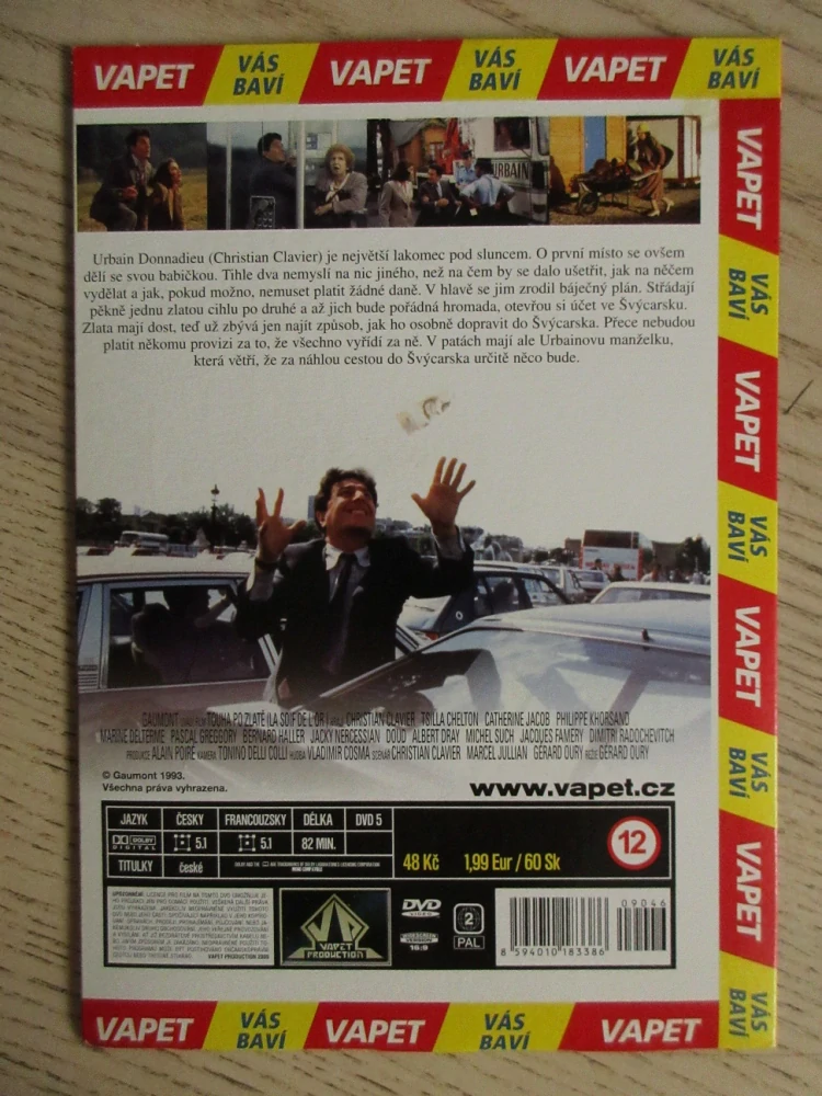 TOUHA PO ZLATĚ, CH. CLAVIER, DVD FILM