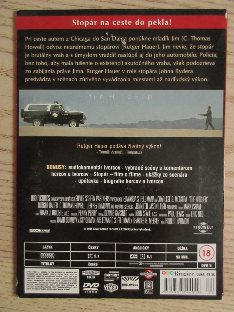 STOPAŘ, R. HAUER, C. T. HOWELL, DVD FILM