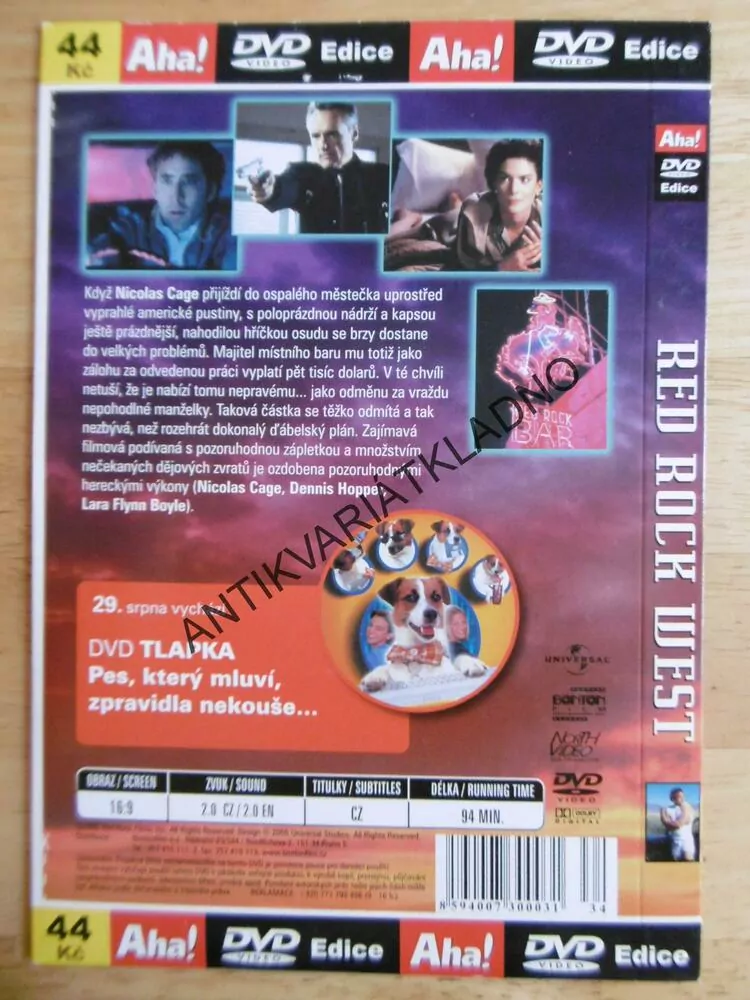 RED ROCK WEST, NICOLAS CAGE, HOOPER, DVD FILM