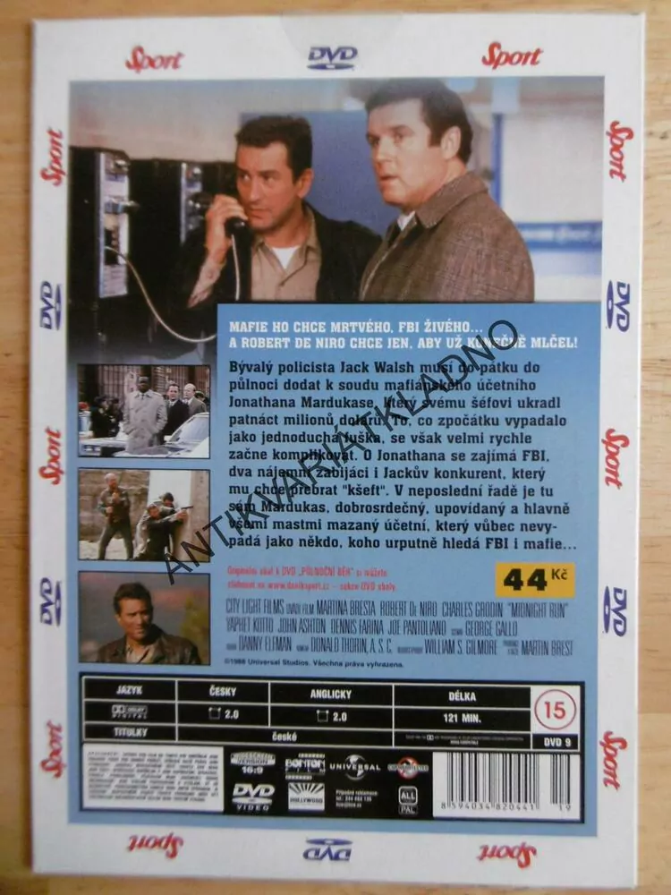 PŮLNOČNÍ BĚH, DVD FILM
