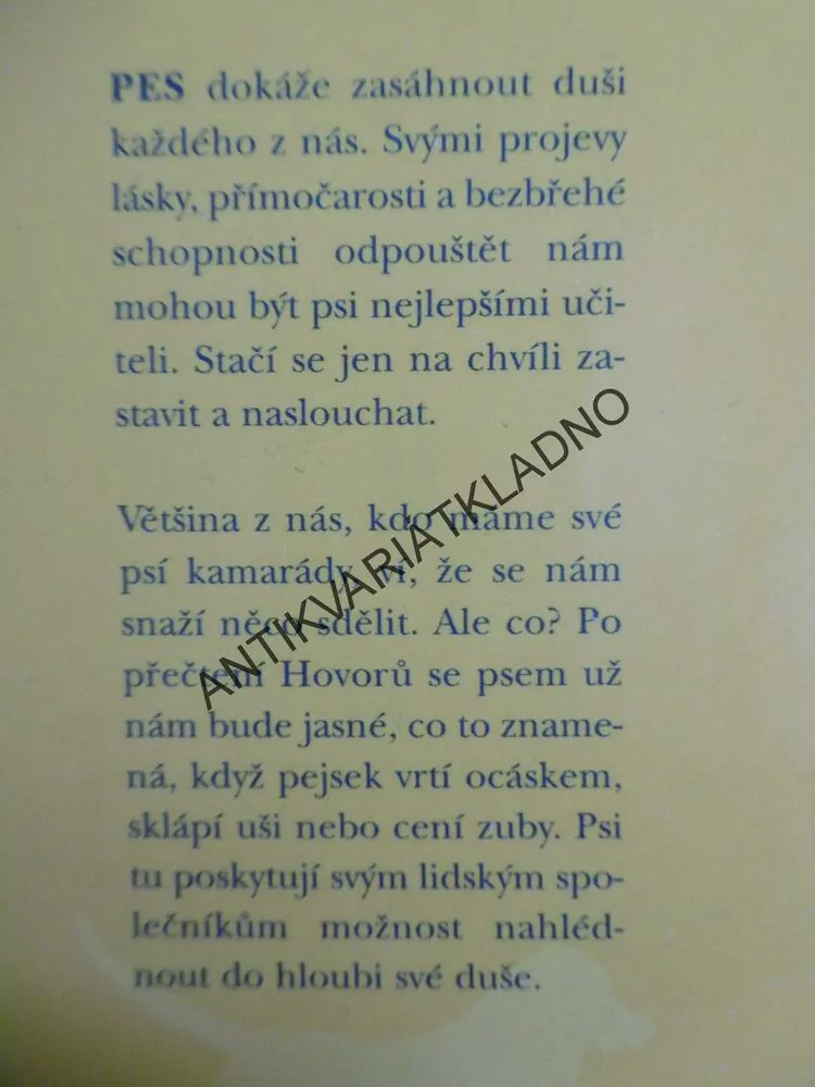 HOVORY SE PSEM, NÁHLED DO PSÍ DUŠE, SOLISTI-MATTELONOVÁ,PES, **an