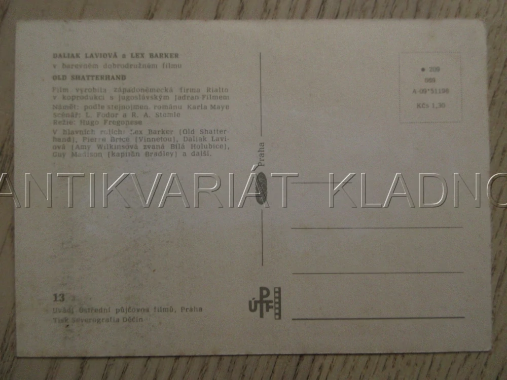 DALIAK LAVIOVÁ, LEX BARKER, OLD SHATTERHAND, VINETTOU